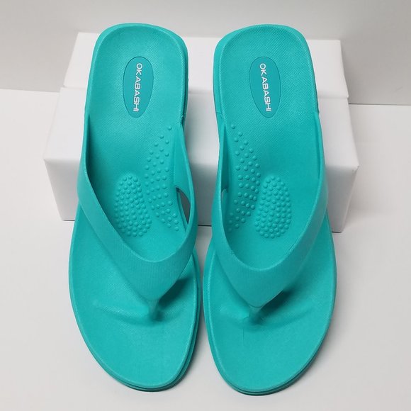 Okabashi Sea Glass Splash Flip Flops - Sandals - Picture 5 of 12
